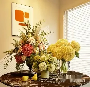 A Bouquet Of Flowers In A Vase 3D Model – 21518 – VRAY Render