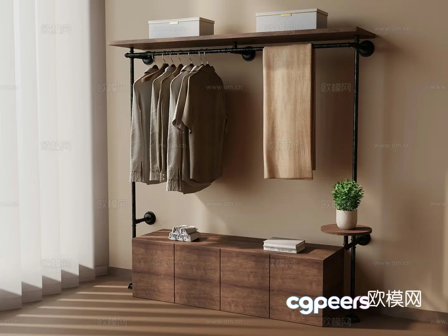 Cialis windbreaker hanger Clothing 3D model
