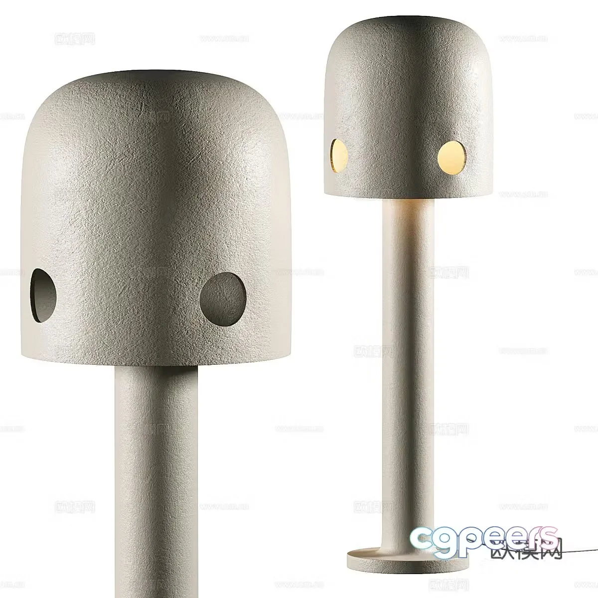 3D model of the silent floor lamp