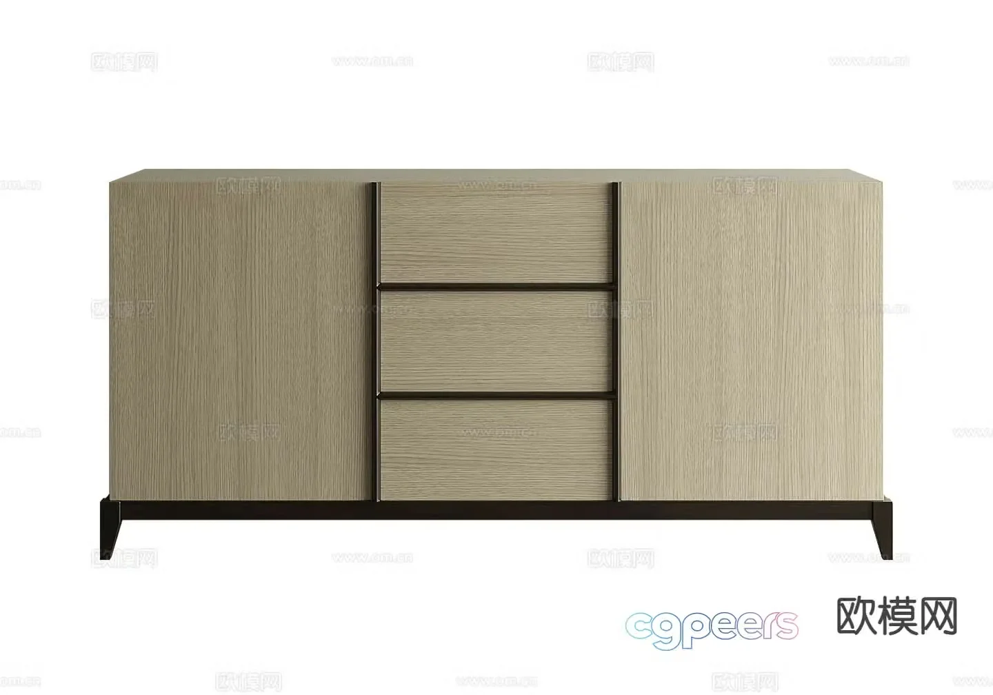 Modern side cabinet entrance cabinet 3d model