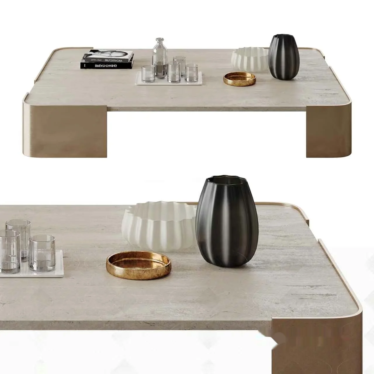 Modern Marble Coffee Table 3D Model – 9289 – CORONA Render