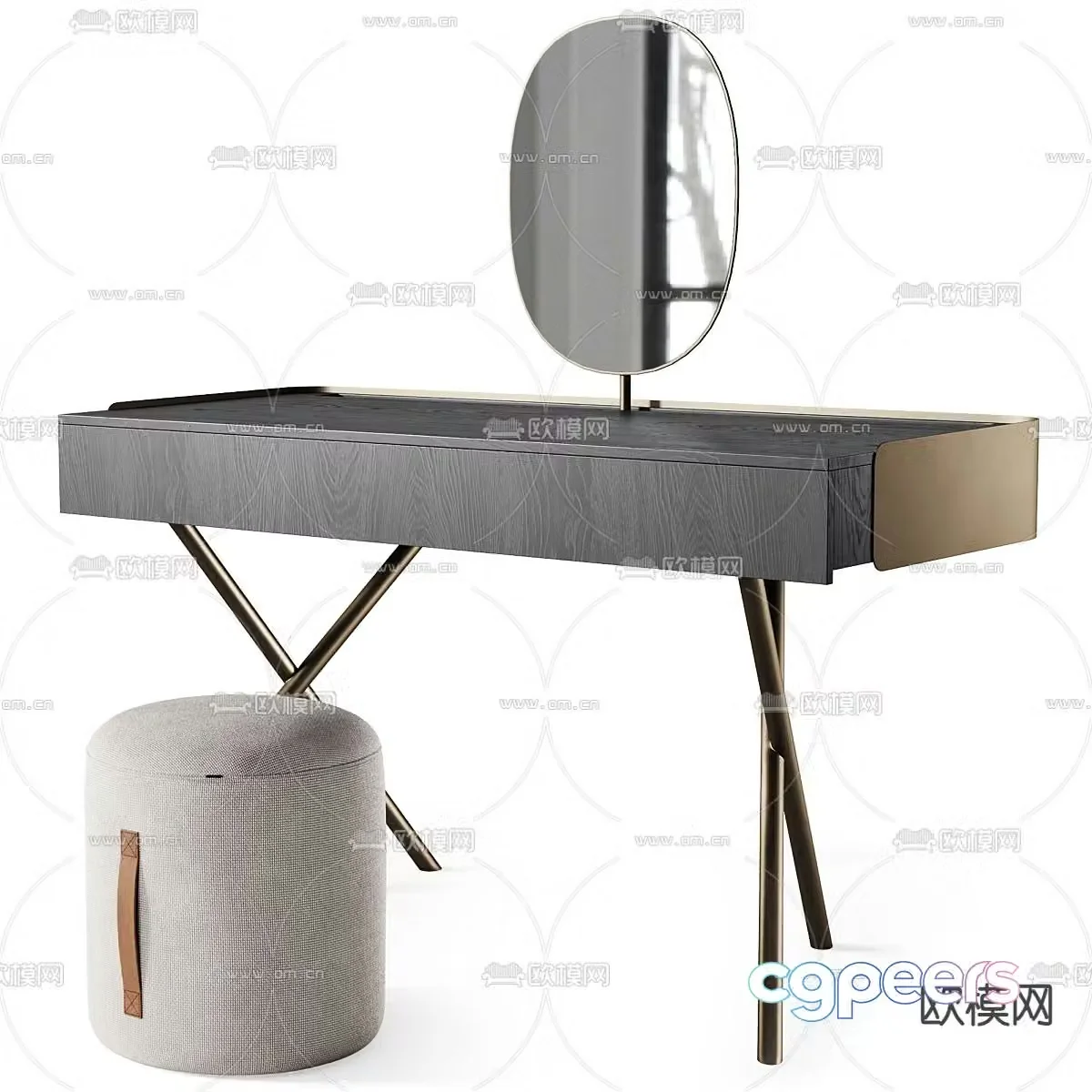 Modern dressing table dressing table 3d model