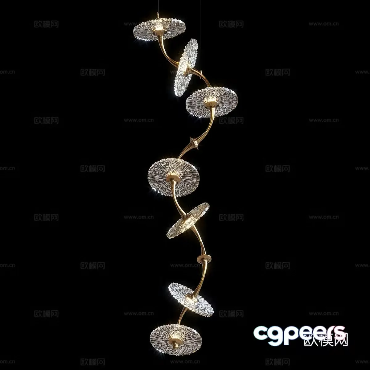 Light luxury decorative lamp art lamp 3d model