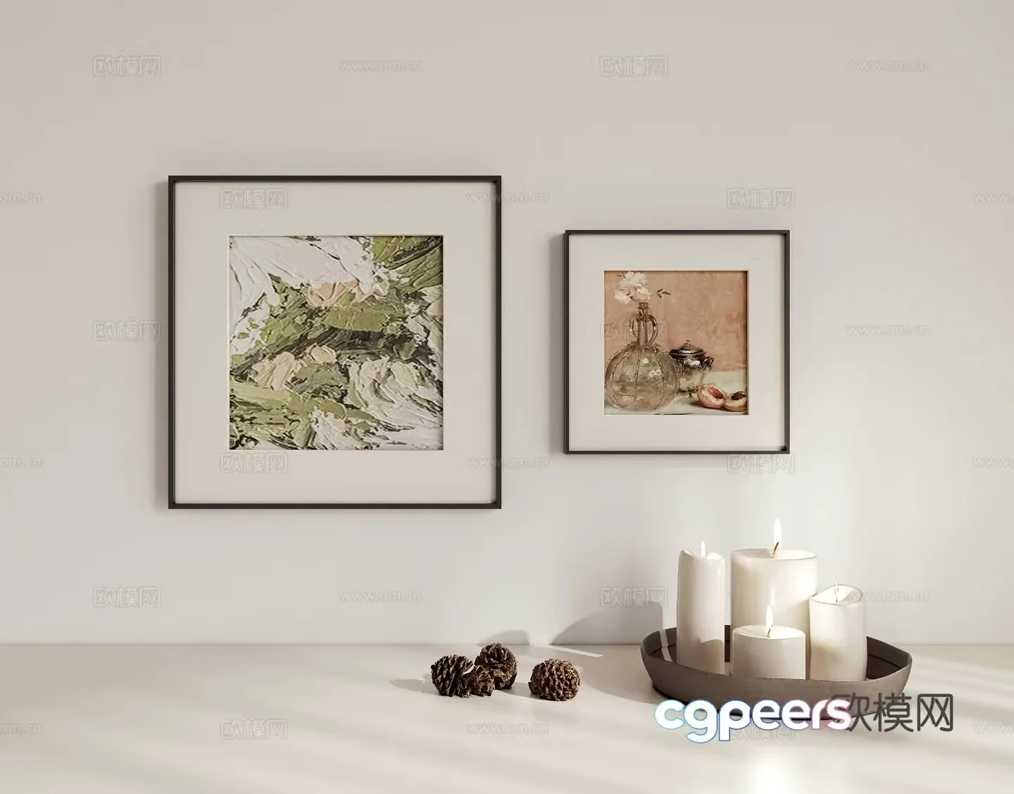Three-dimensional painting hanging painting 3d model