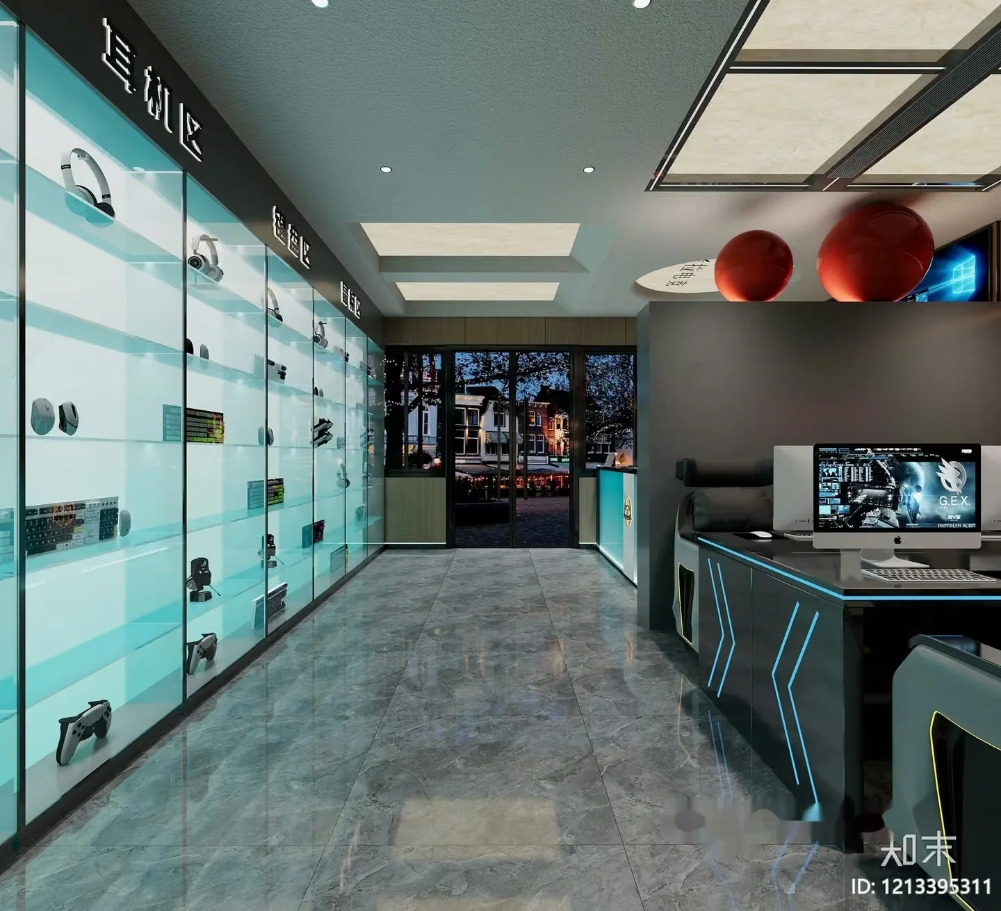 Modern Office Space 3D Model – 6720 – VRAY Render