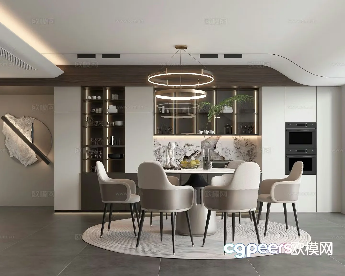 Modern restaurant 3d model
