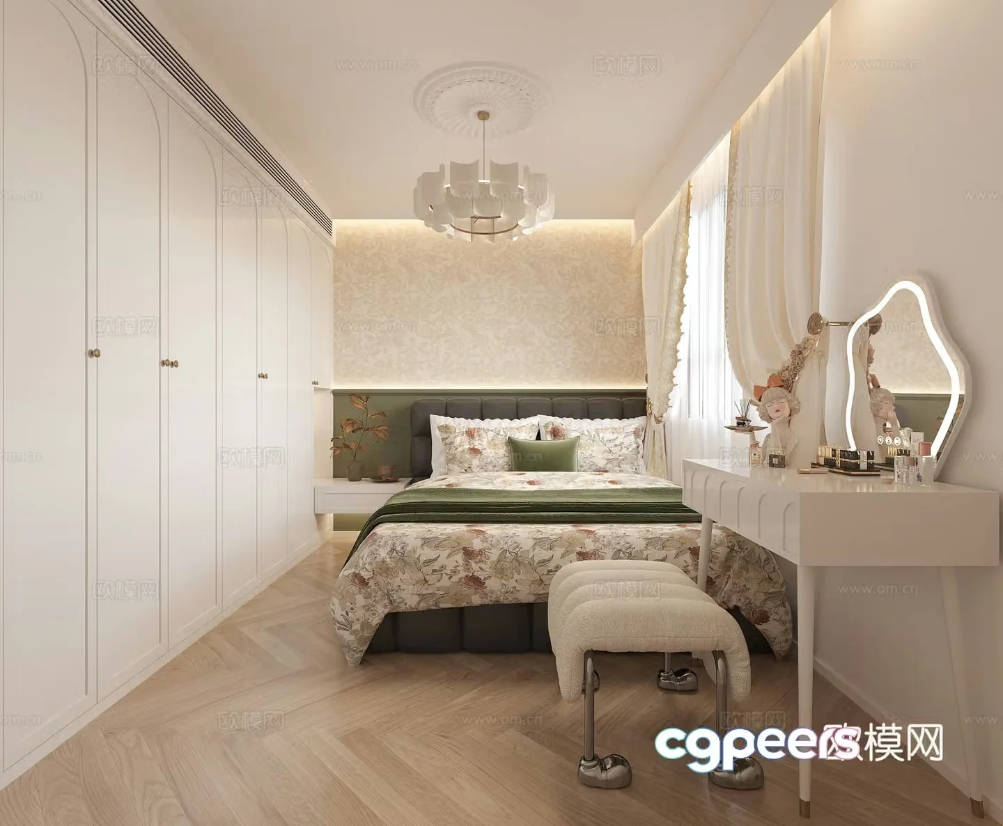French bedroom 3d model