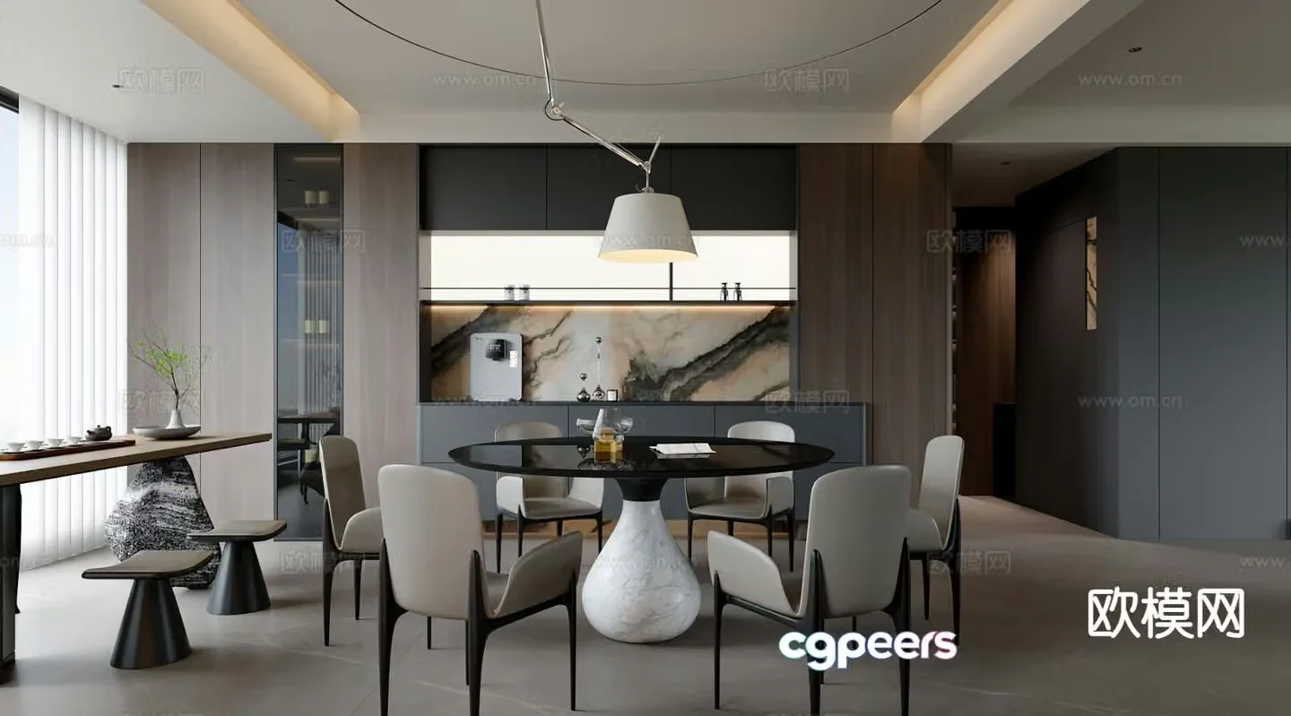 Italian restaurant 3d model