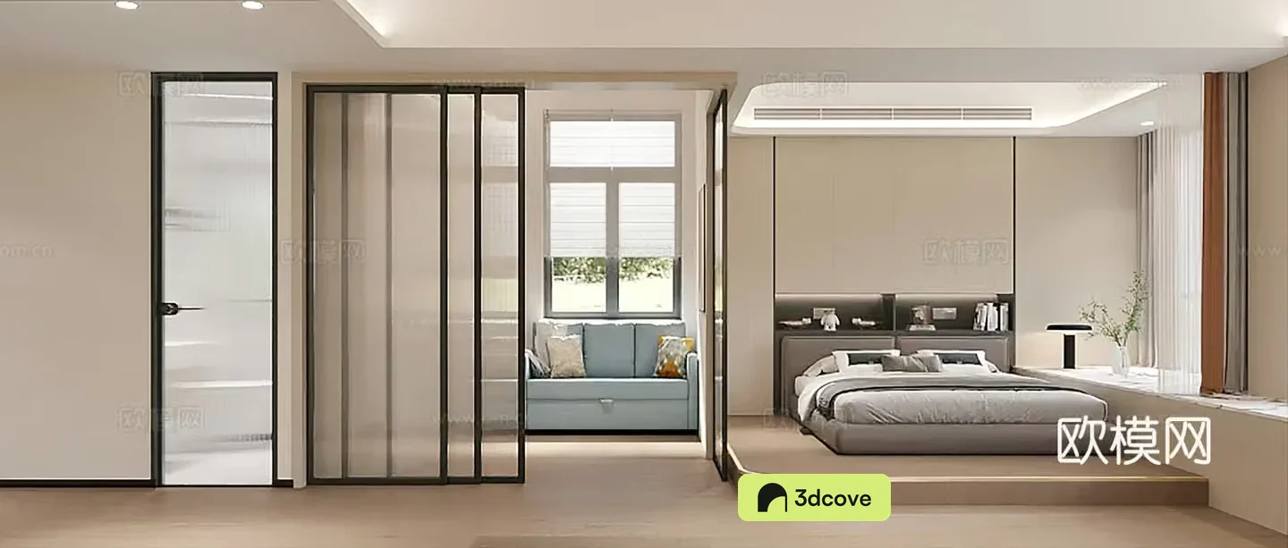 Bedroom Apartment Bedroom Cloakroom Casual Sofa
