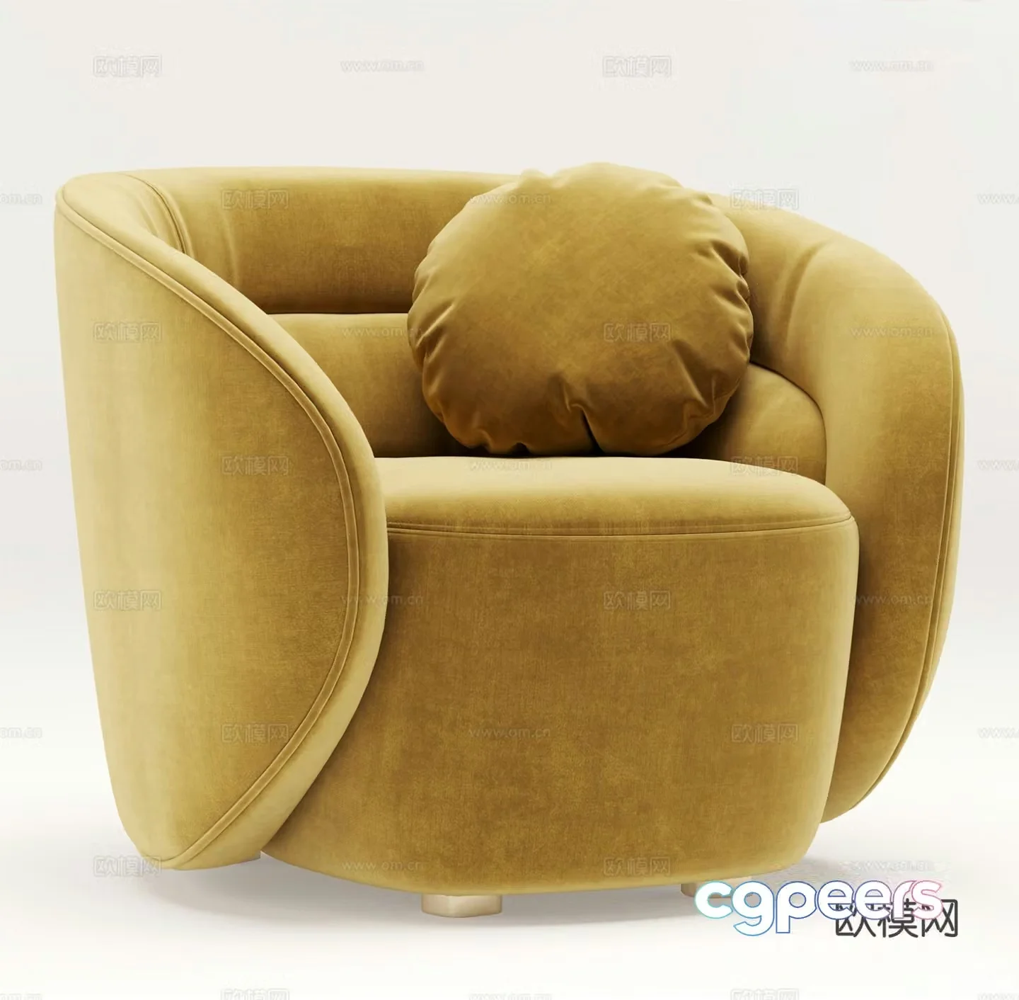 Single sofa leisure sofa 3d model