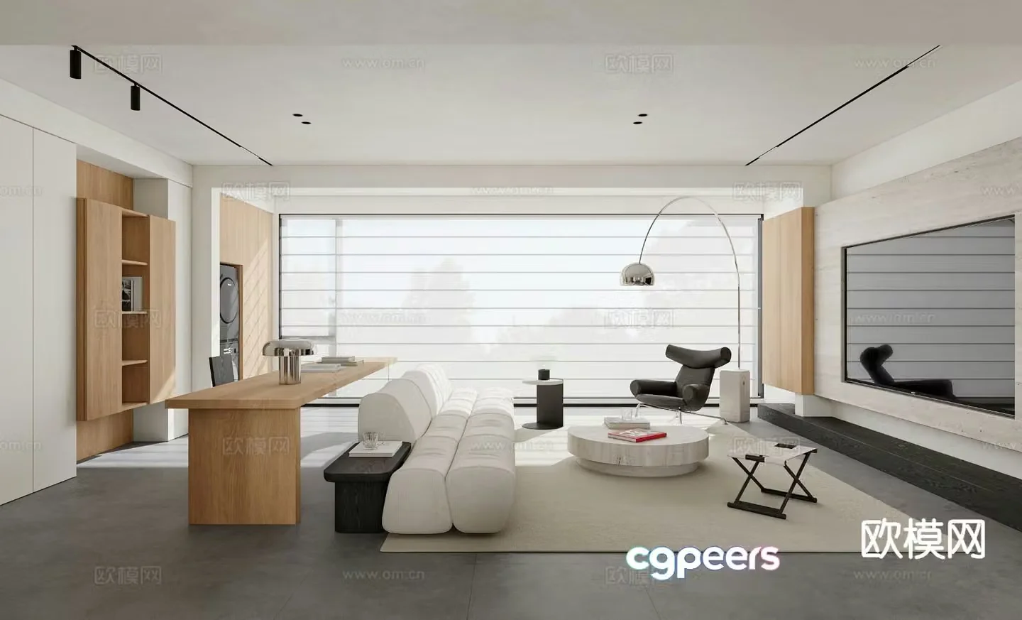 Modern living room 3d model