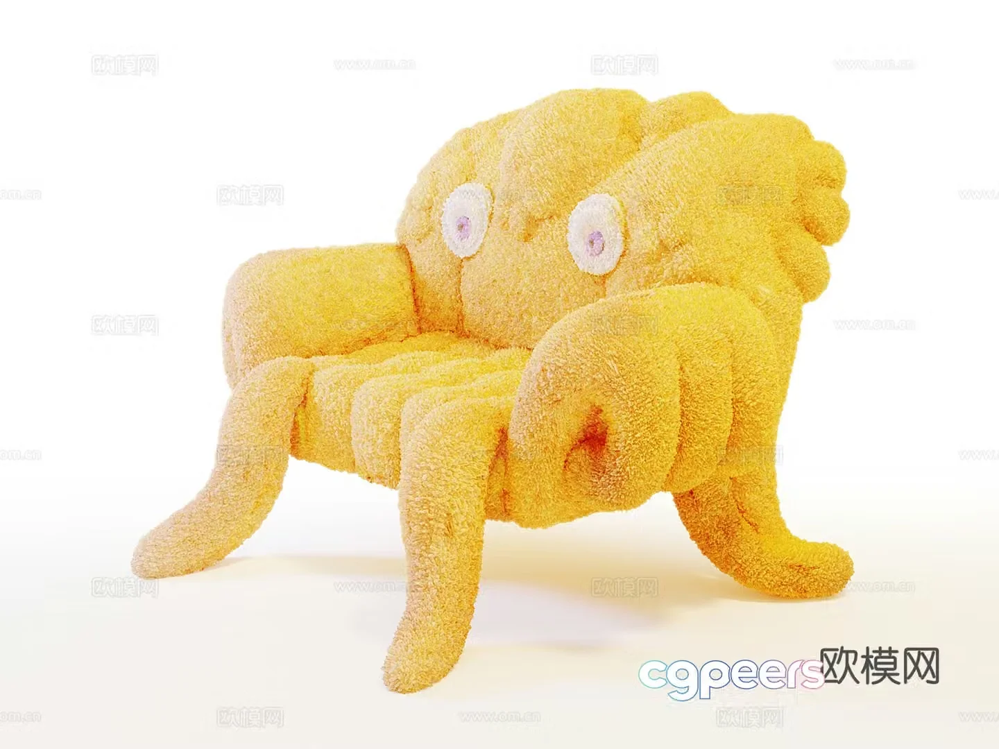 Octopus sofa 3d model
