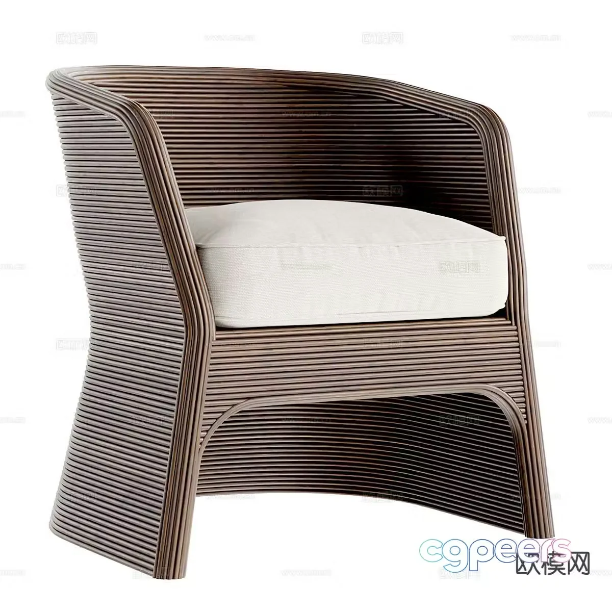 Modern chair leisure chair 3d model