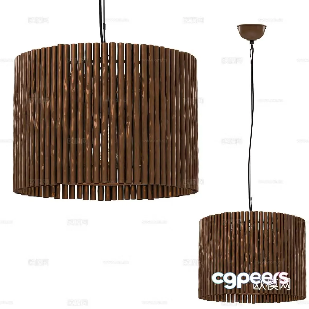 Nordic chandelier dining room chandelier 3d model
