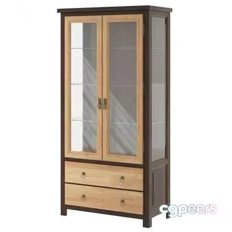 A Wooden Cabinet 3D Model – 10218 – CORONA Render