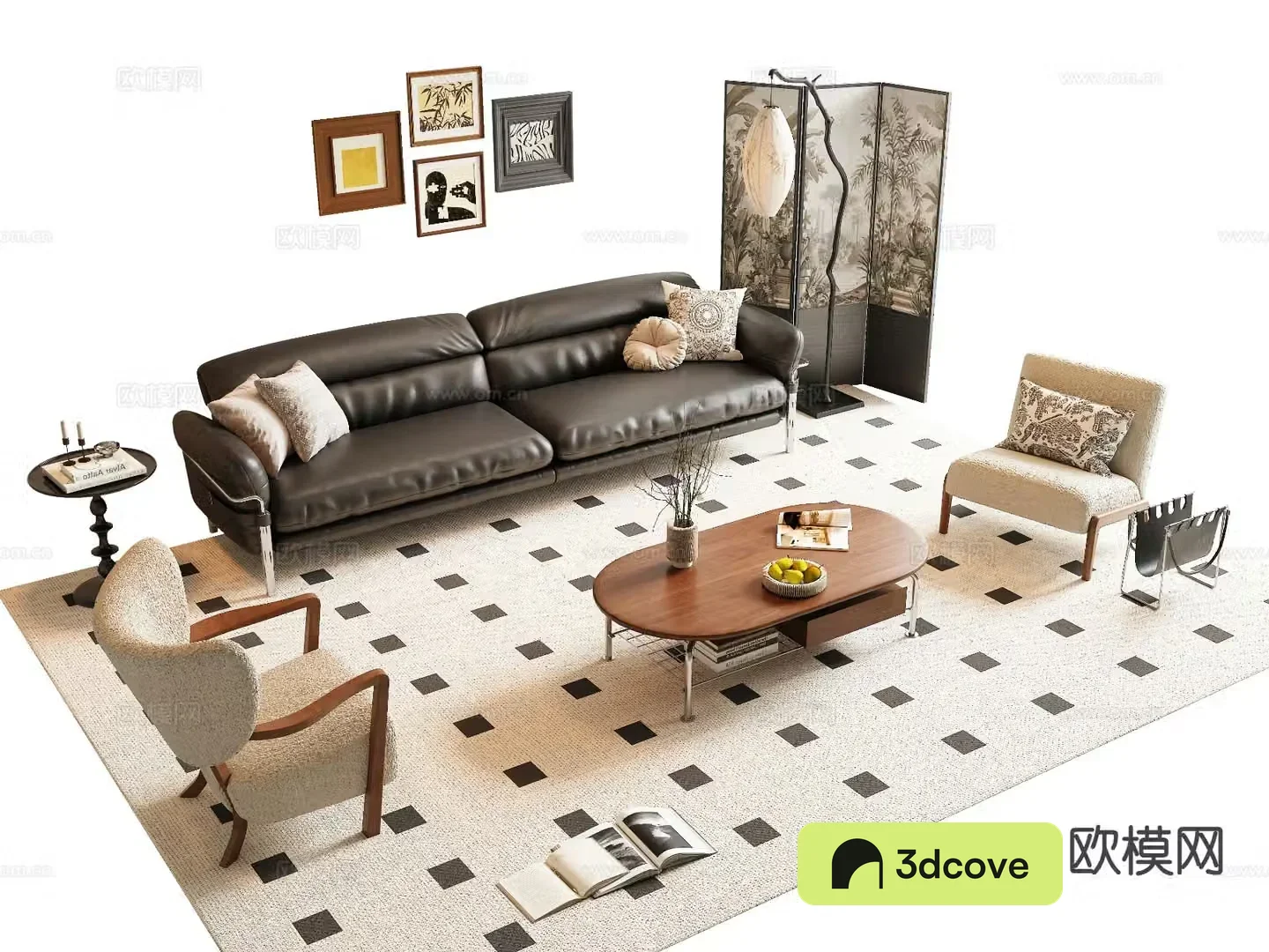 French retro style sofa modular sofa