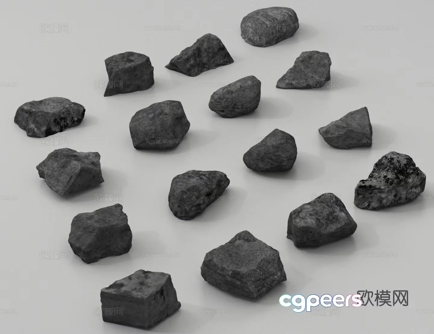 Landscape stones stones 3d model
