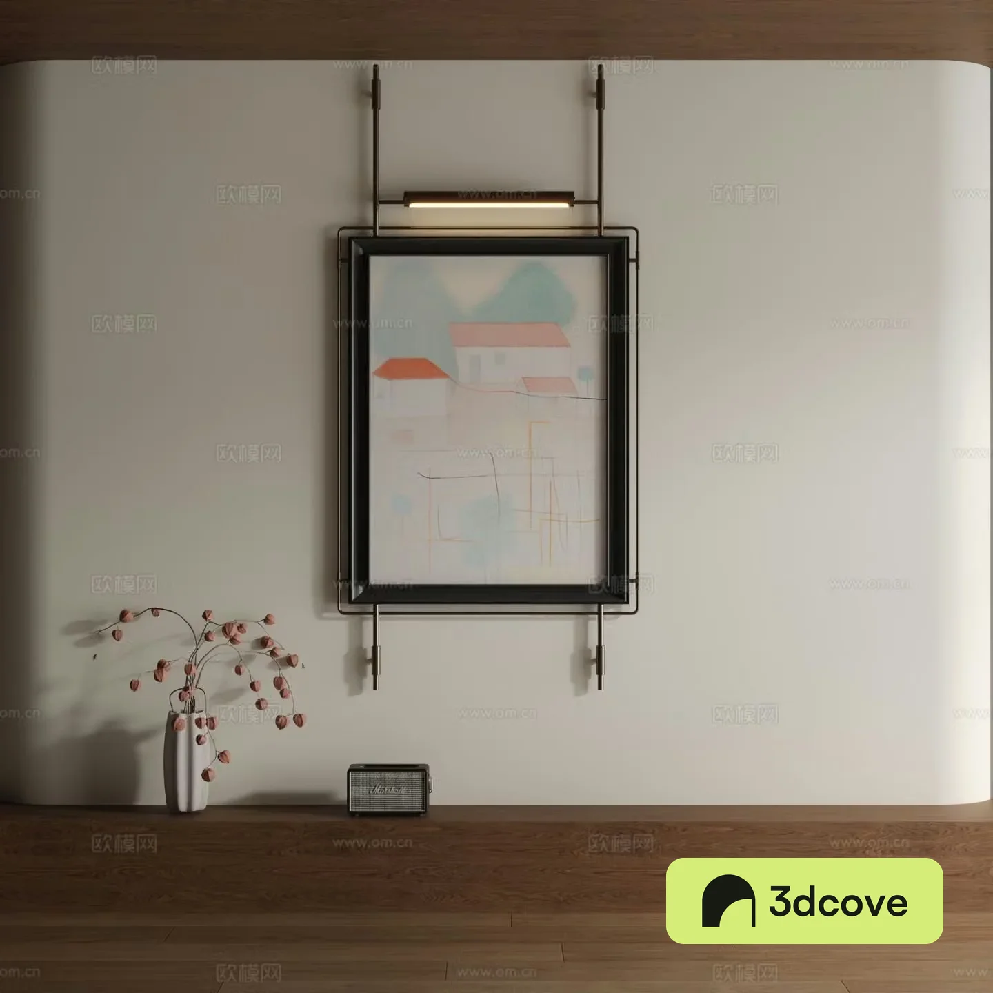 Modern watercolor decorative painting