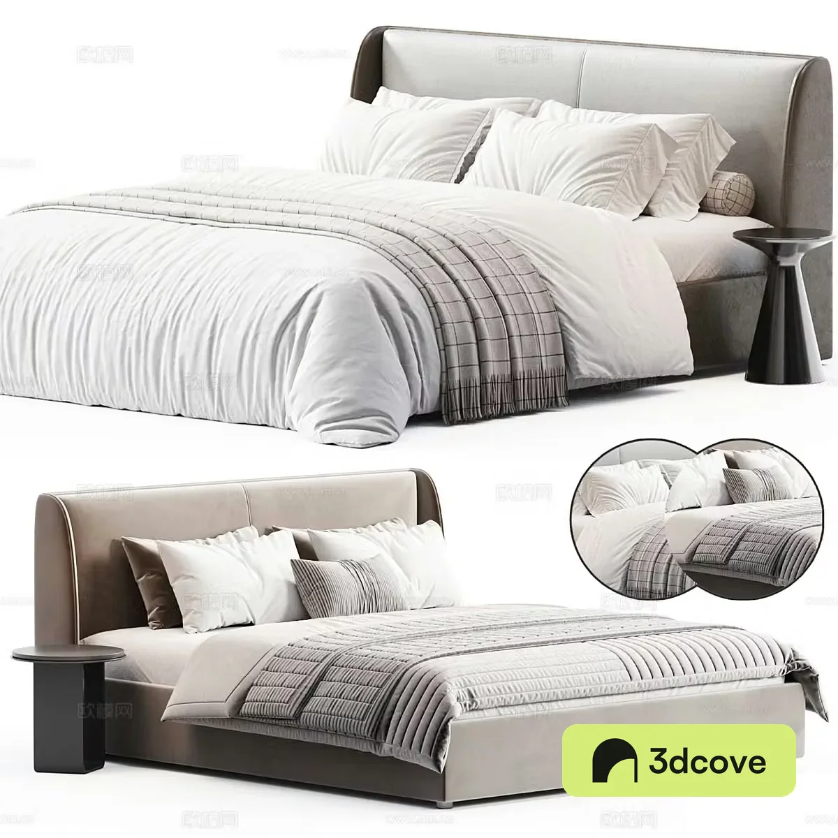 Modern Italian Atlanta Double Bed
