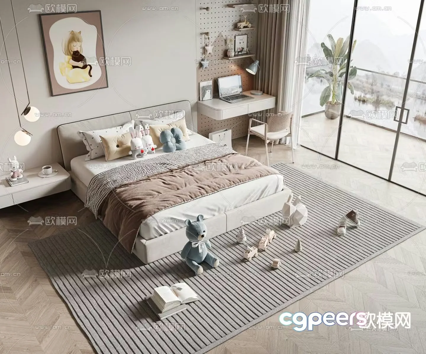 Children’s bed 3d model