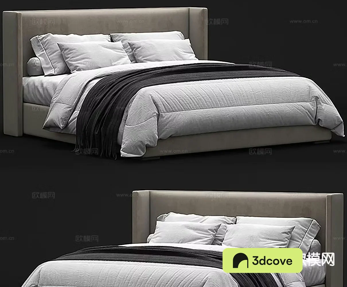 Simple double bed