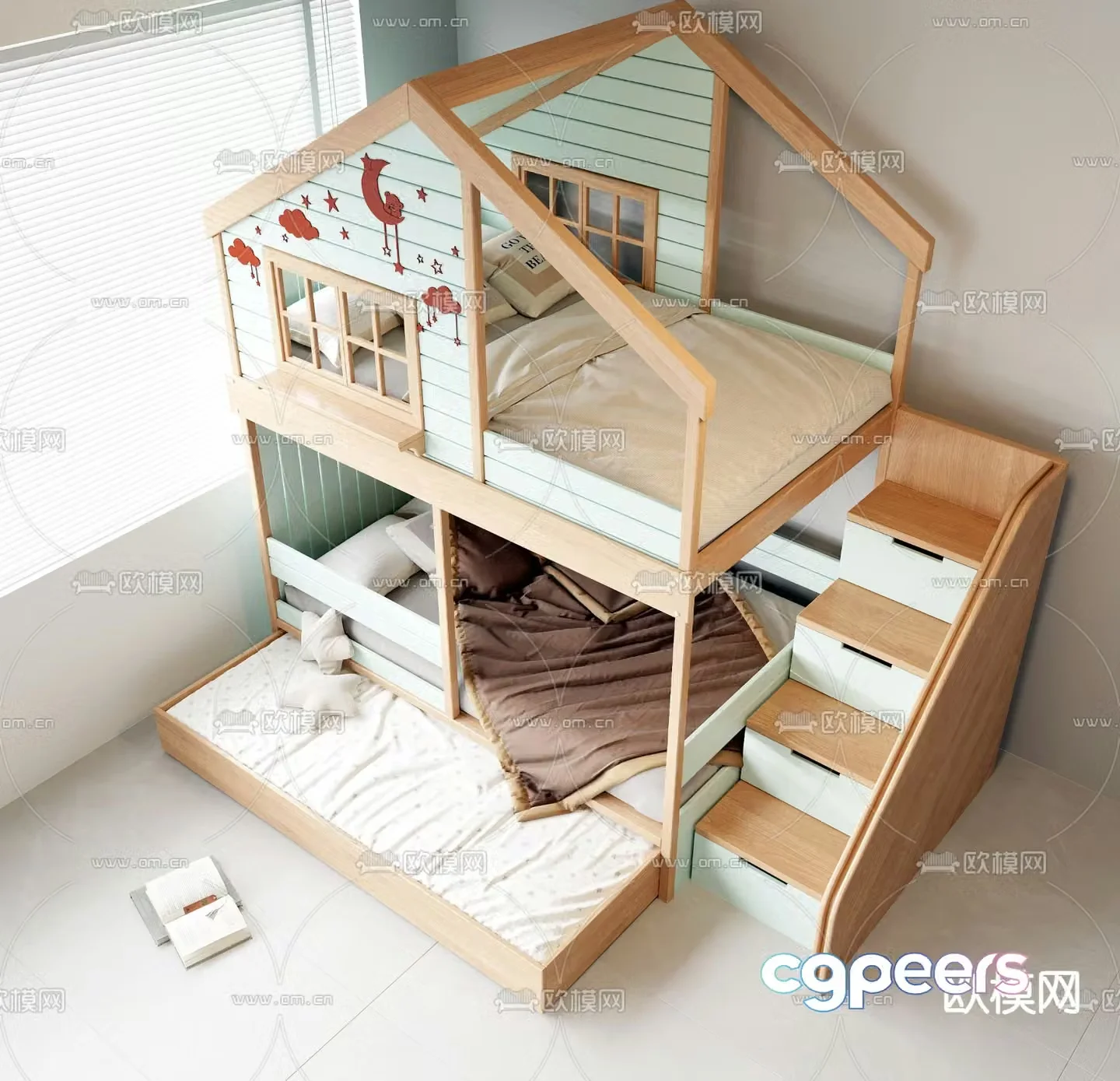 Children’s bed 3d model