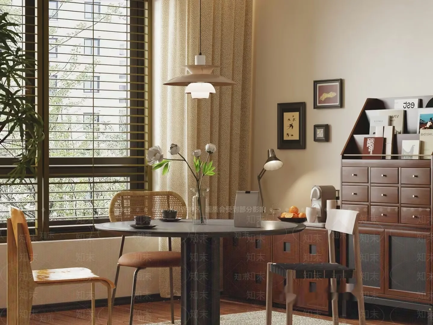 Cozy Dining Room 3D Model – 17430 – VRAY Render