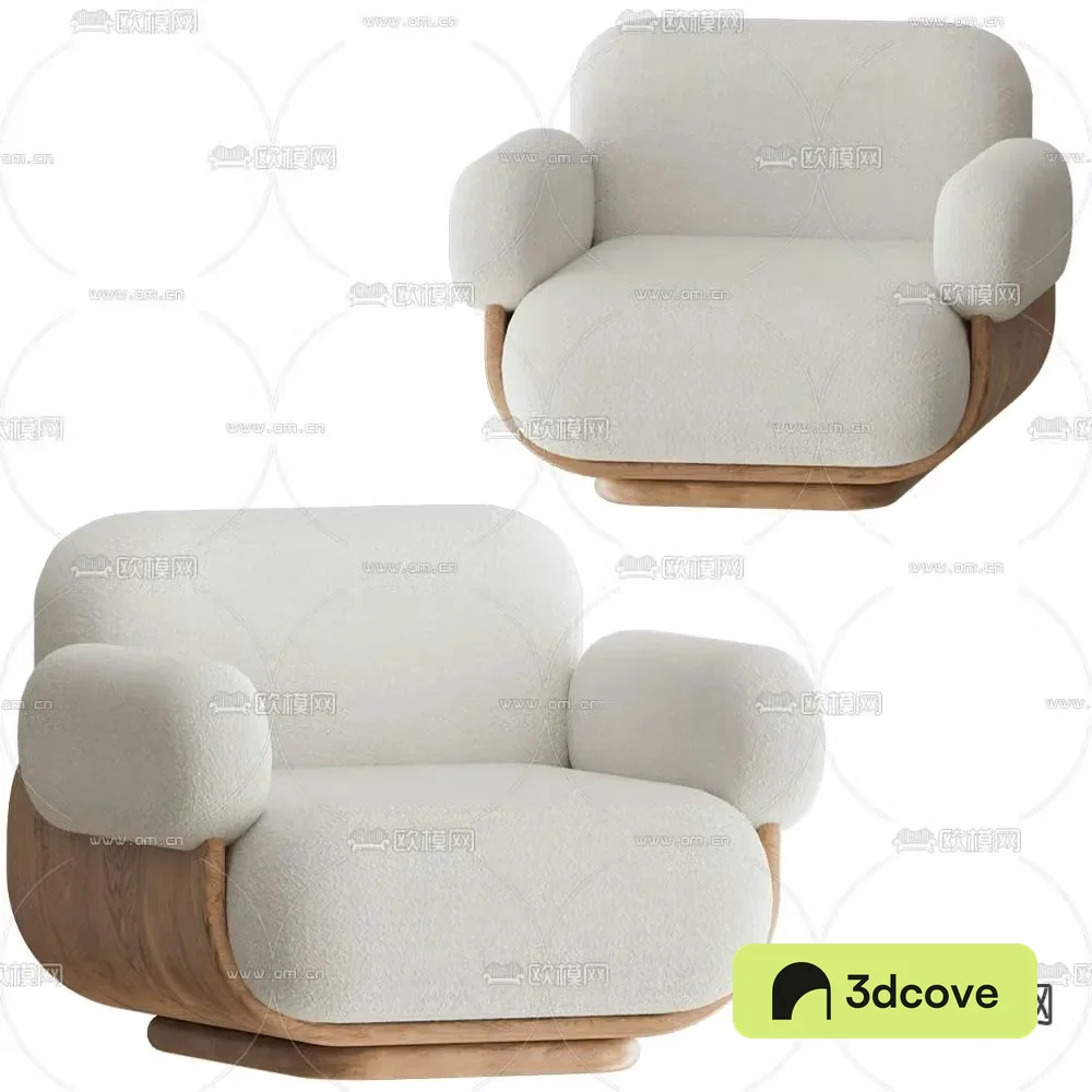 Carel Woodworks Single Sofa