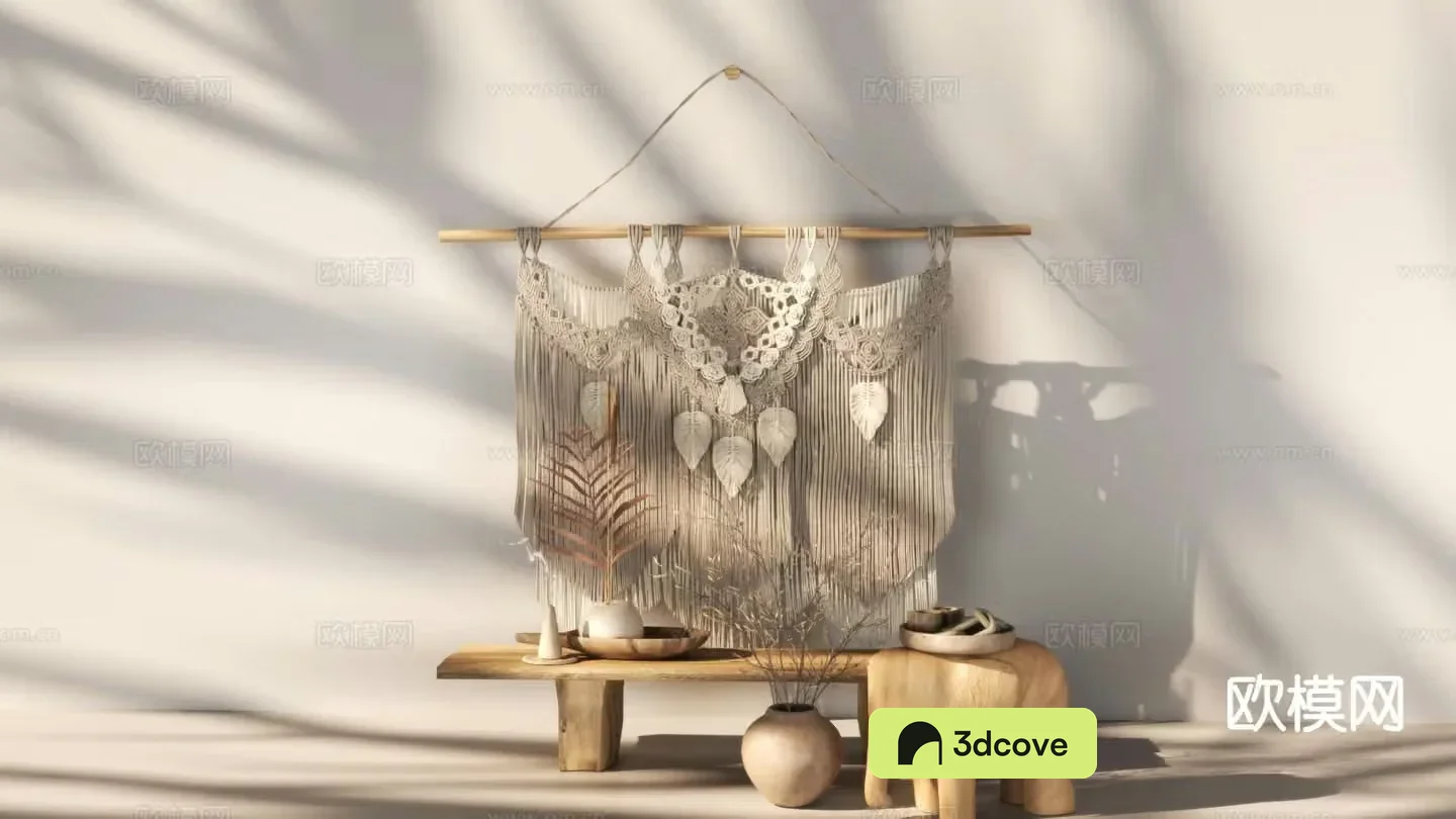 Wabi-sabi pendant wall decoration