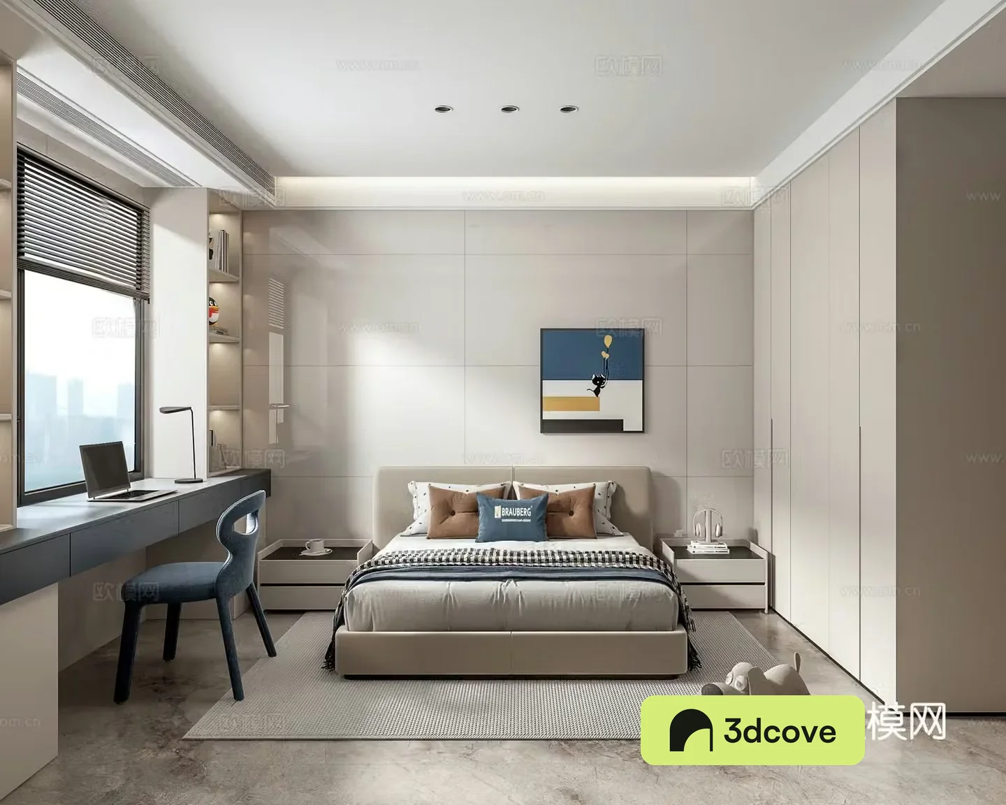 Modern simple children’s room boy’s room