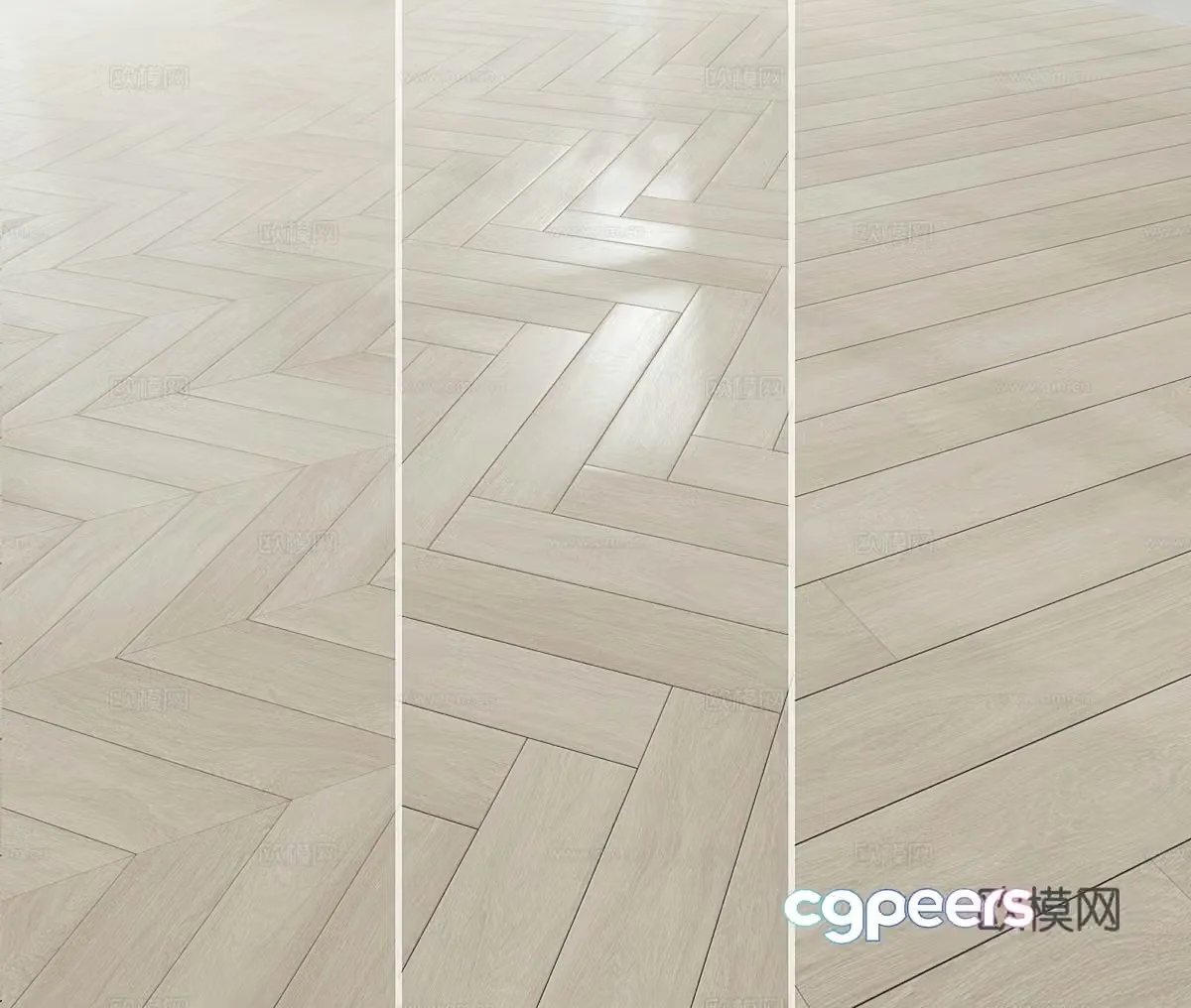 Modern wood flooring 3d model
