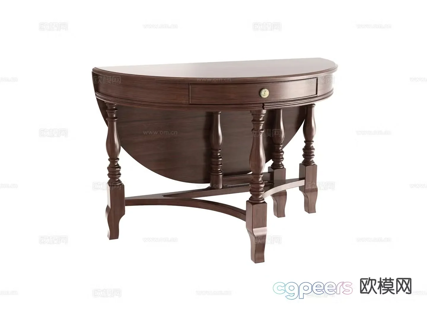 American multifunctional table entrance table entrance table 3D model