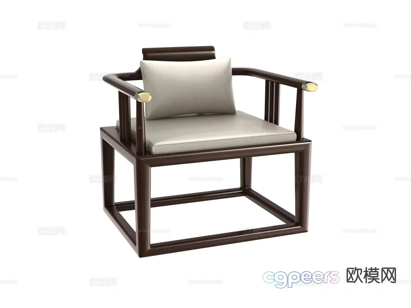 New Chinese style chair leisure chair 3d model