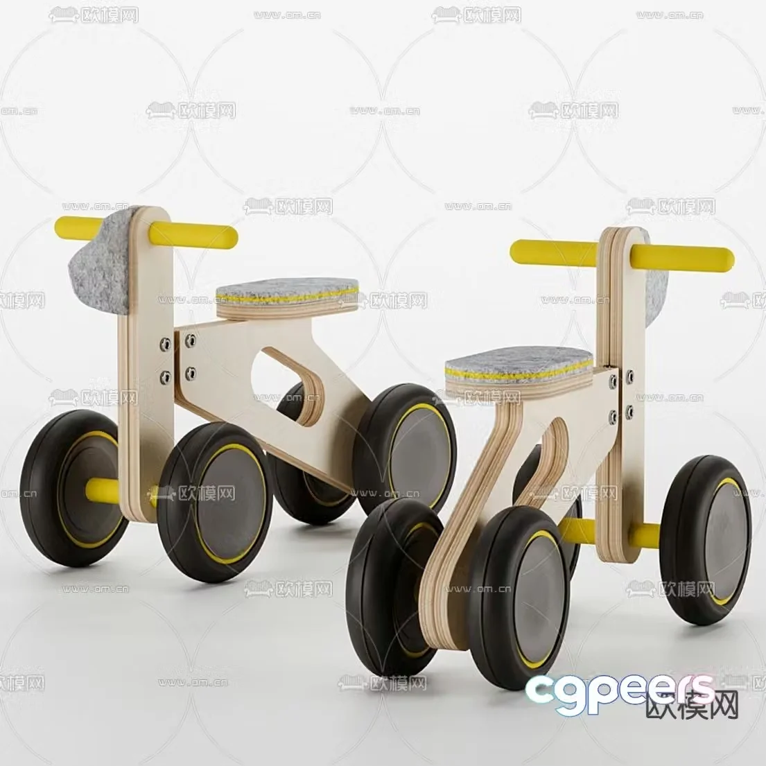 Modern children’s toy car 3d model