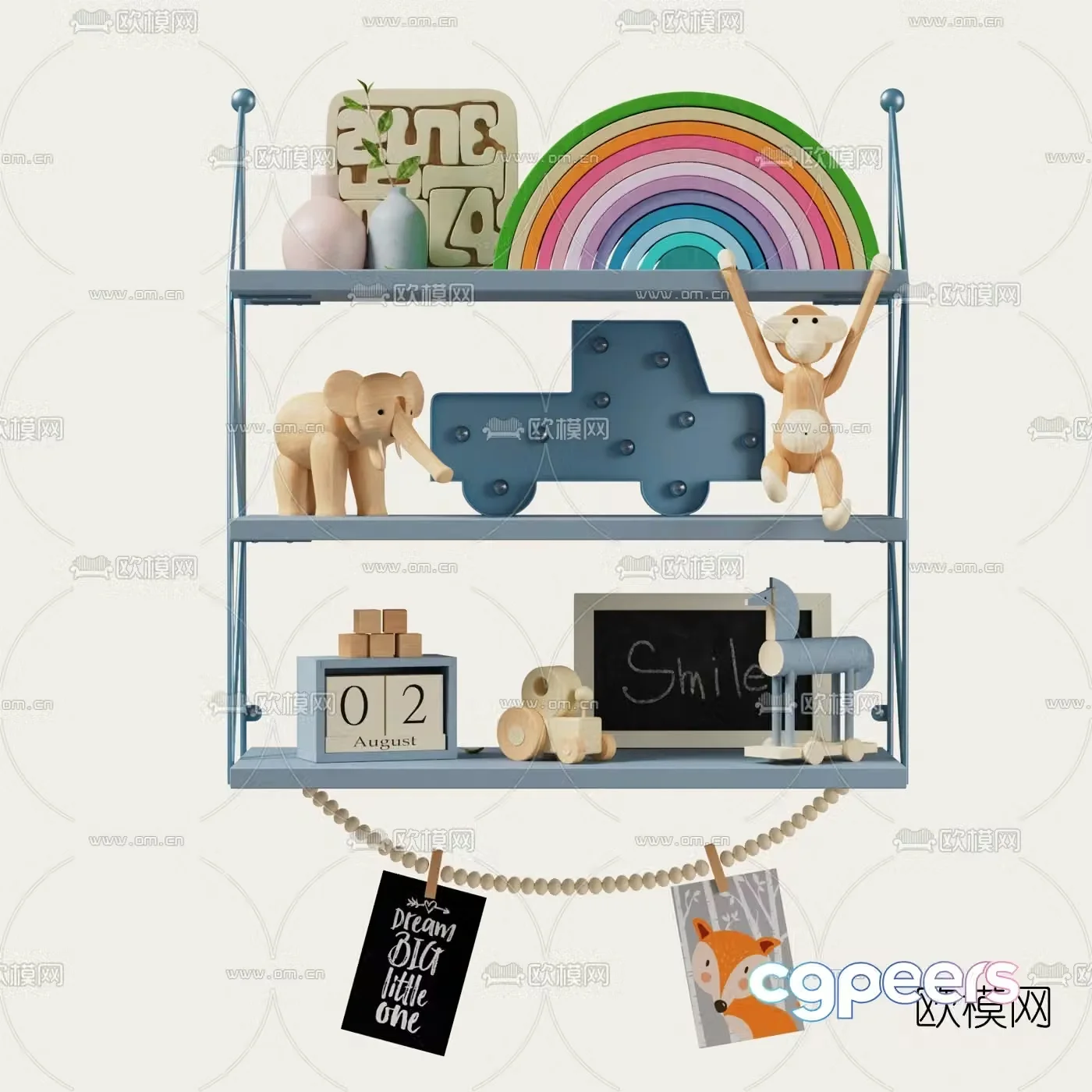 Modern children’s toy decorative stand 3d model