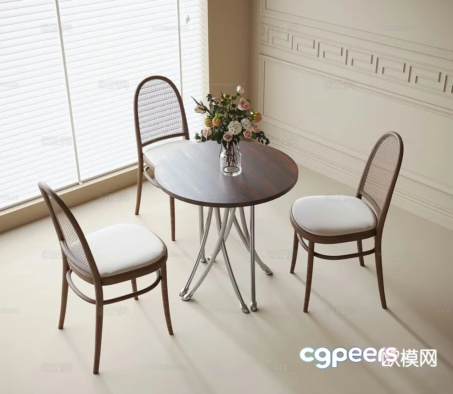 Leisure tables and chairs Negotiation tables and chairs 3d model