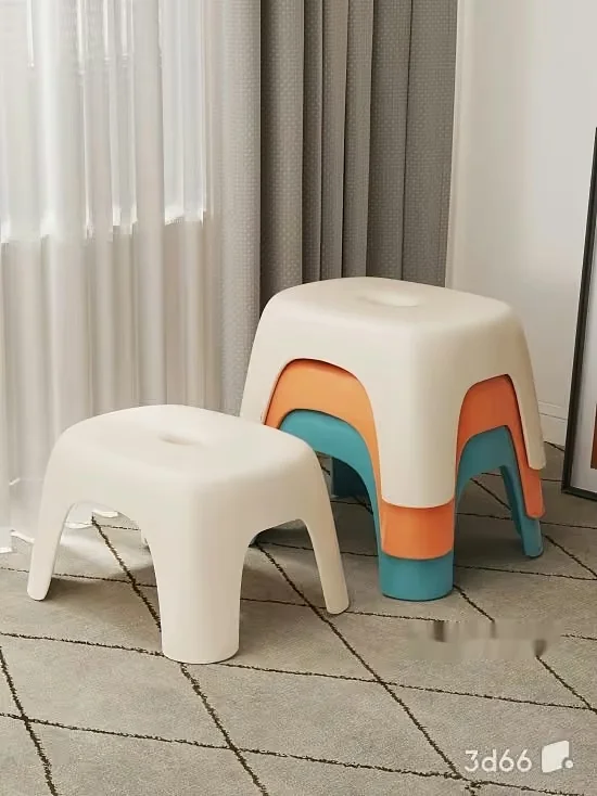 Modern Plastic Stools 3D Model – 21604 – VRAY Render