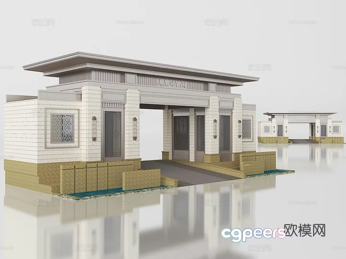 Building exterior 3d model