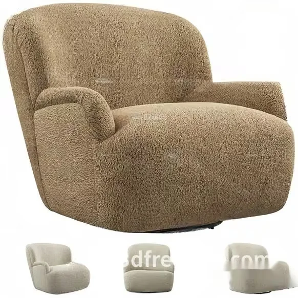 Cozy Tan Chair 3D Model – 19326 – VRAY Render