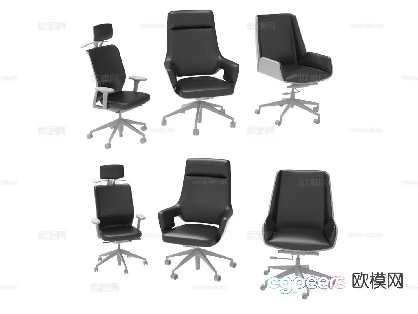 Modern office chair executive chair staff chair 3d model