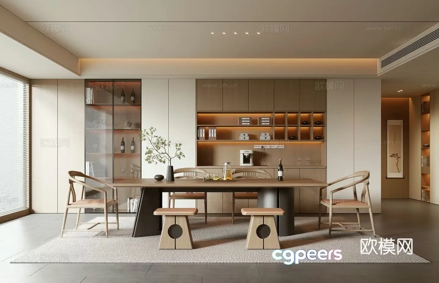 New Chinese restaurant 3D model