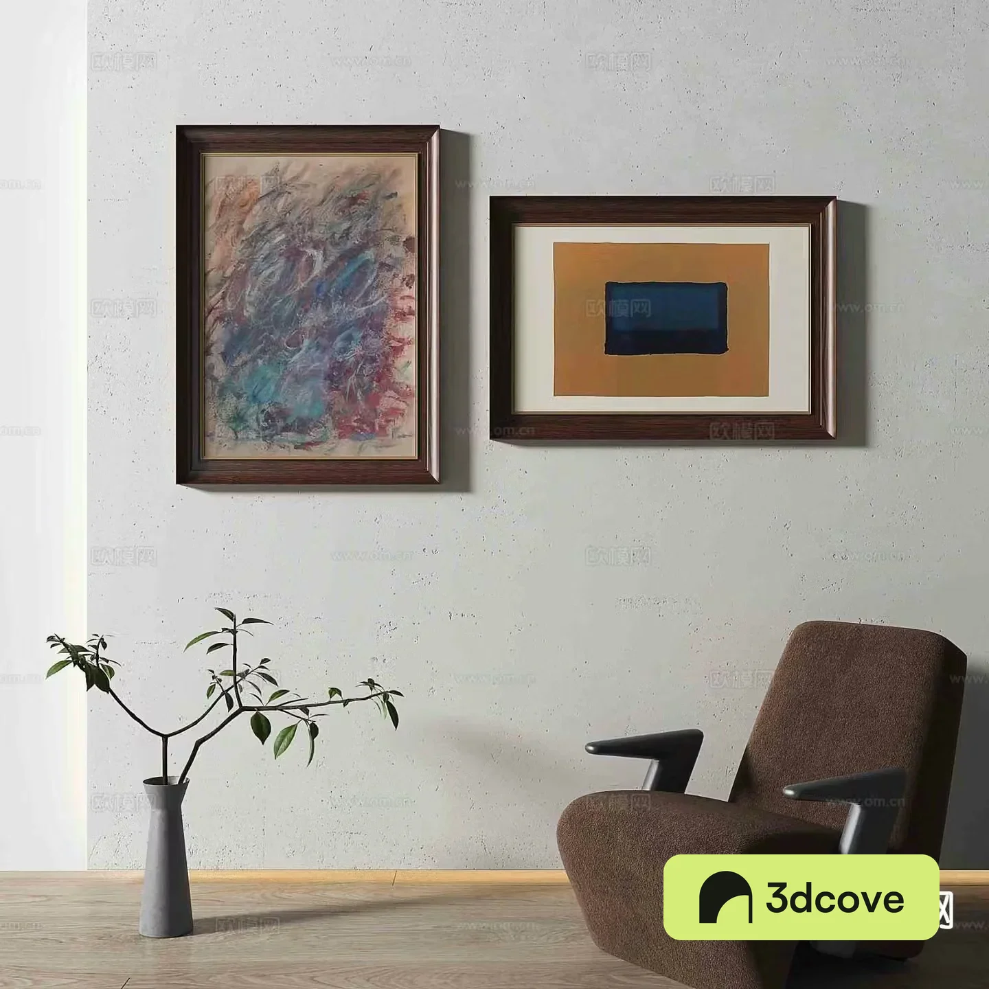 Simple European decorative painting texture painting hanging painting
