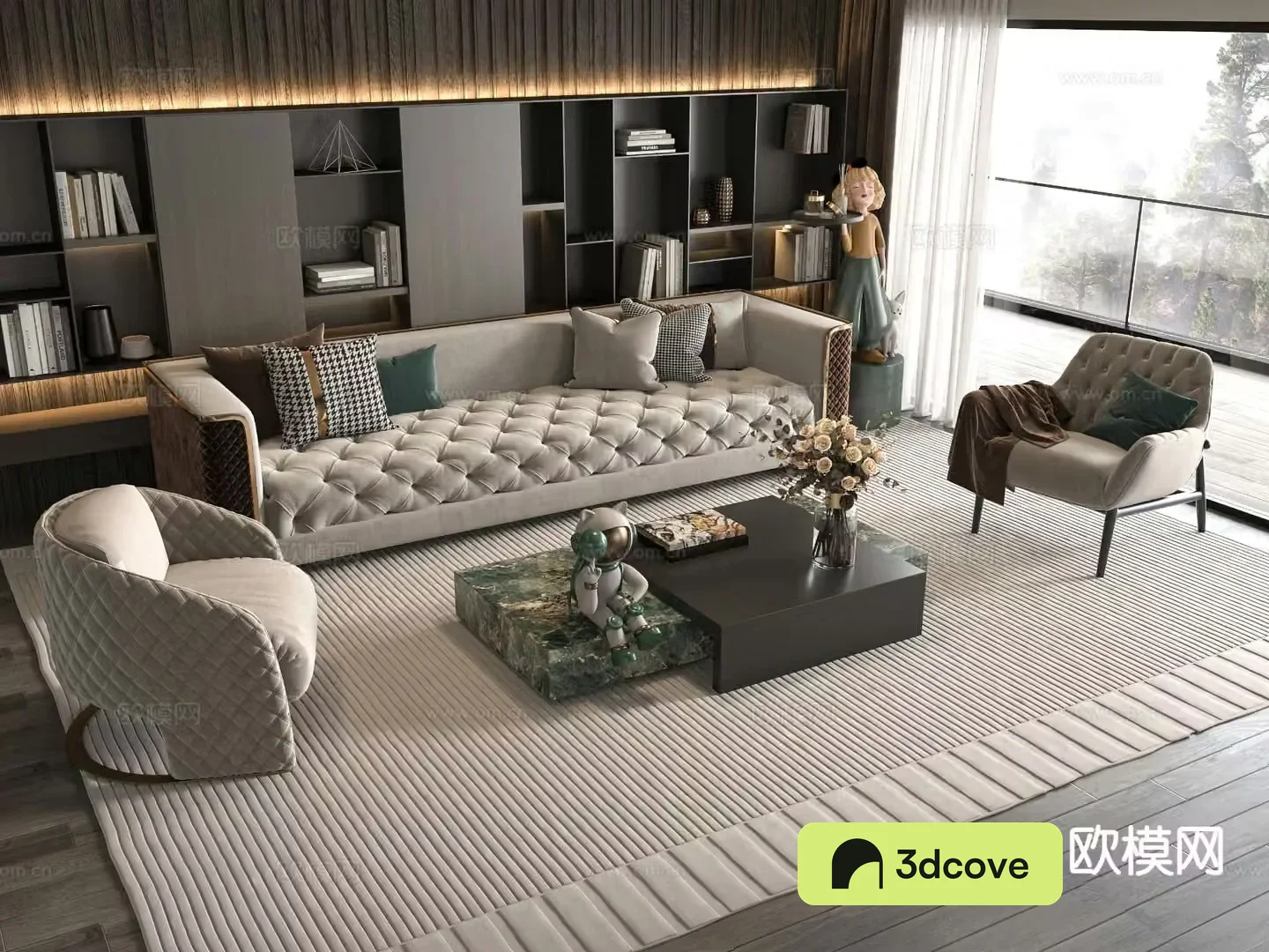 Simple European modular sofa