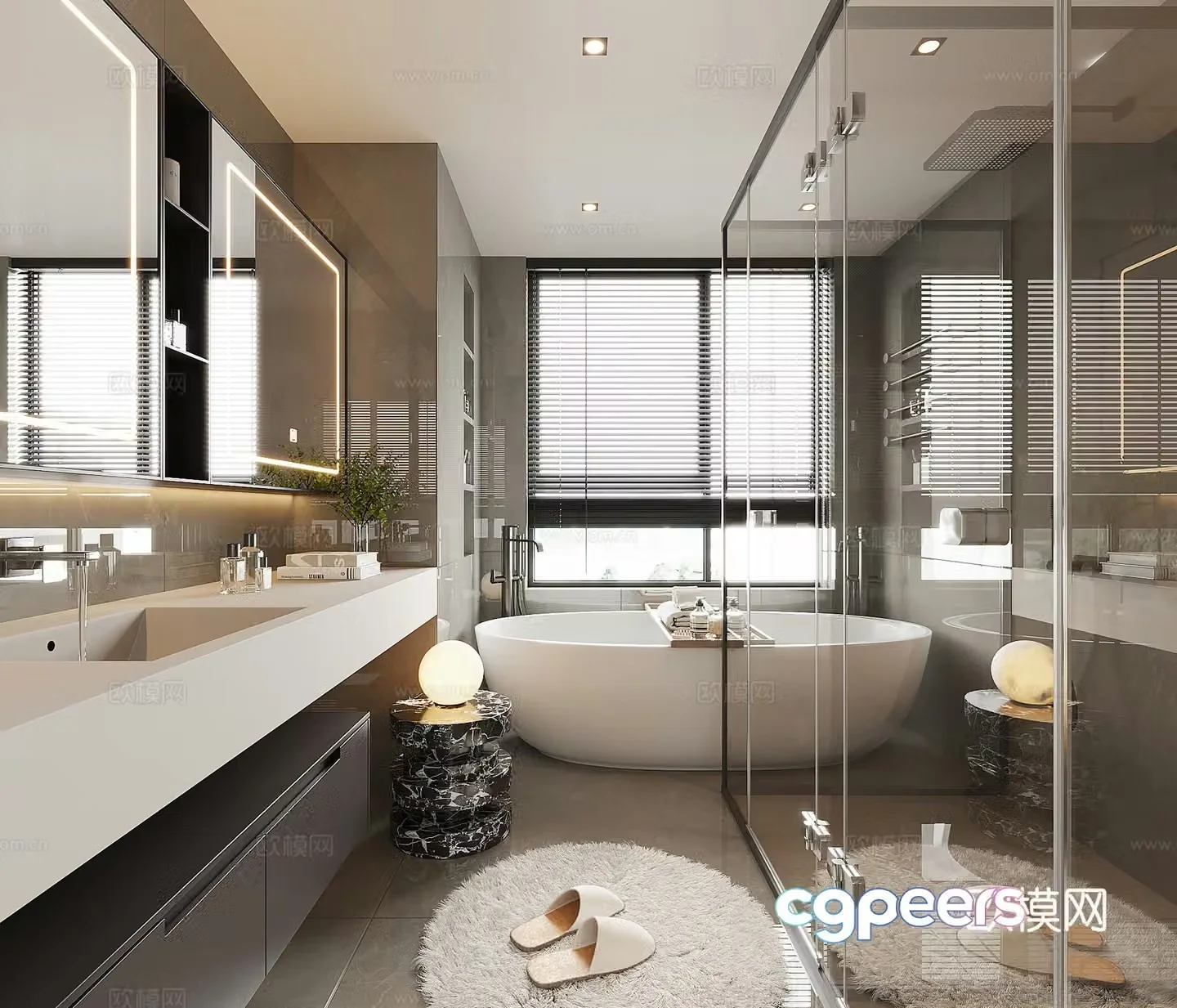 Modern bathroom 3d model