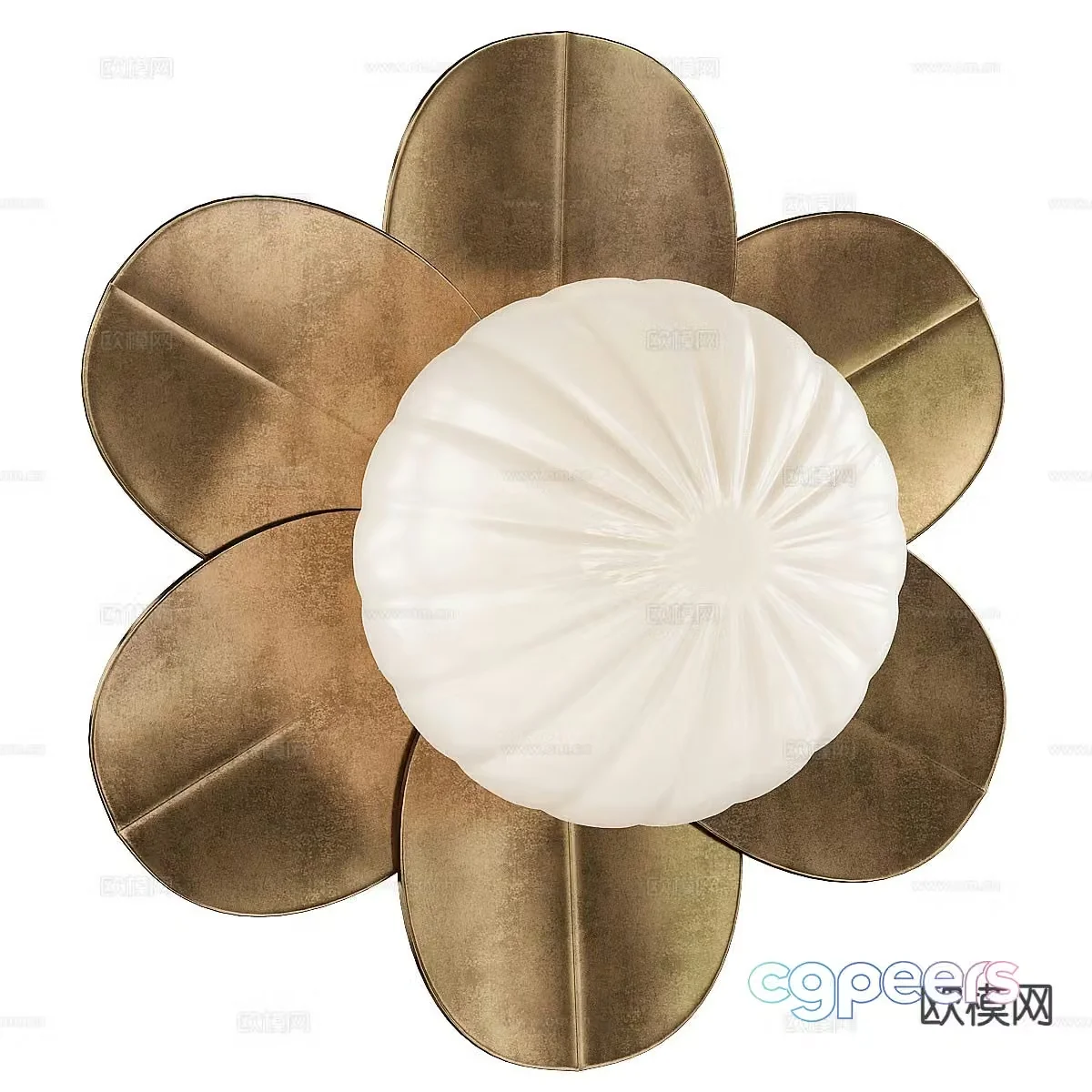 Flower wall lamp 3d model