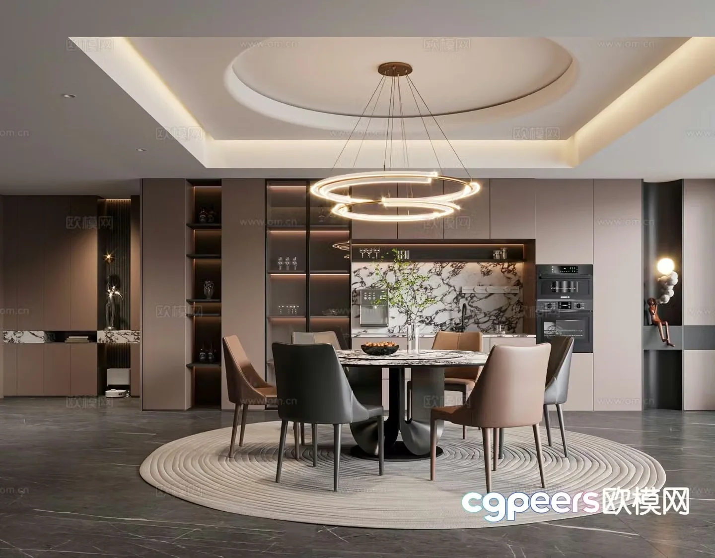 Italian restaurant 3d model