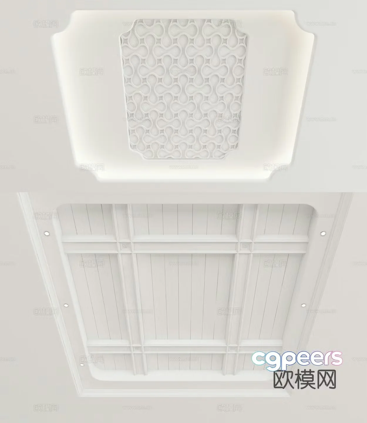 American ceiling 3d model