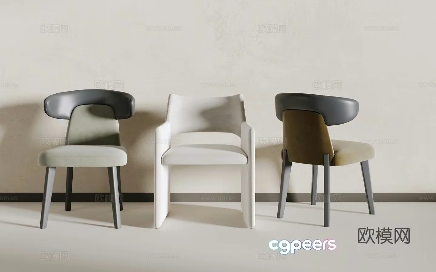 Modern single chair 3d model