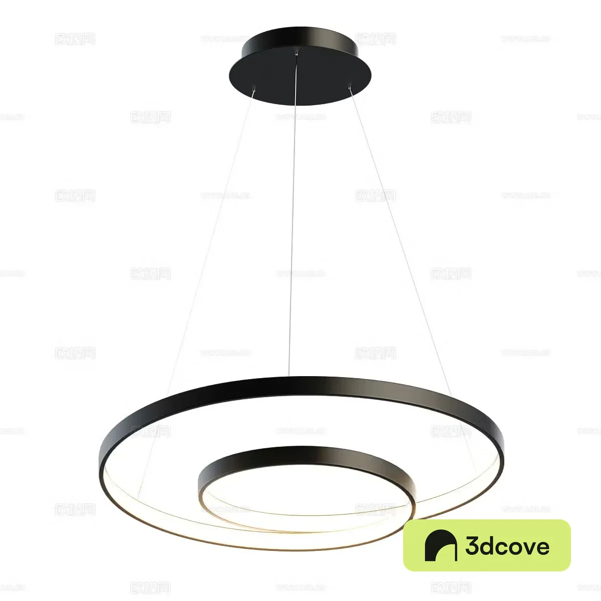 Modern simple chandelier Small ring chandelier