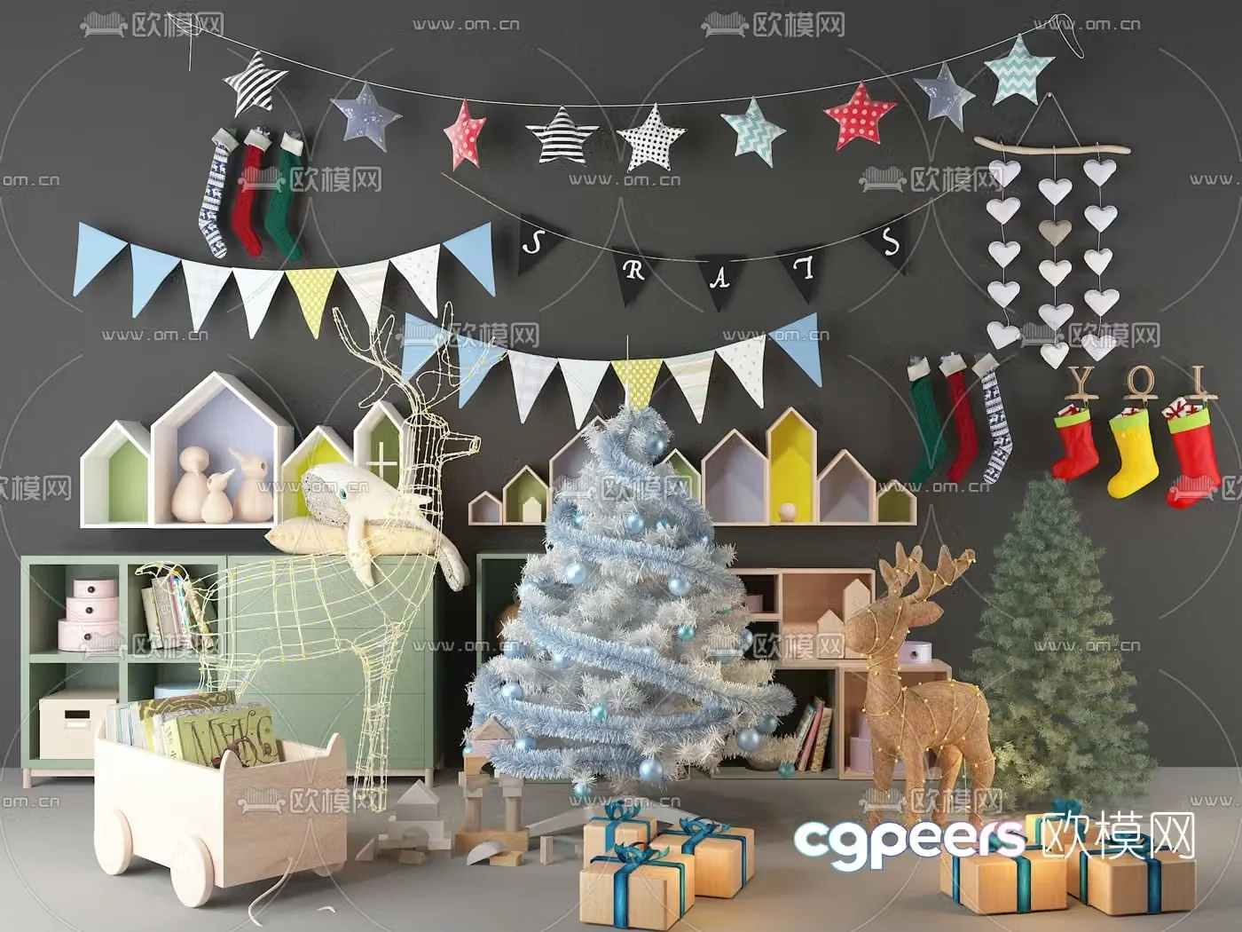 Modern children’s toys 3d model